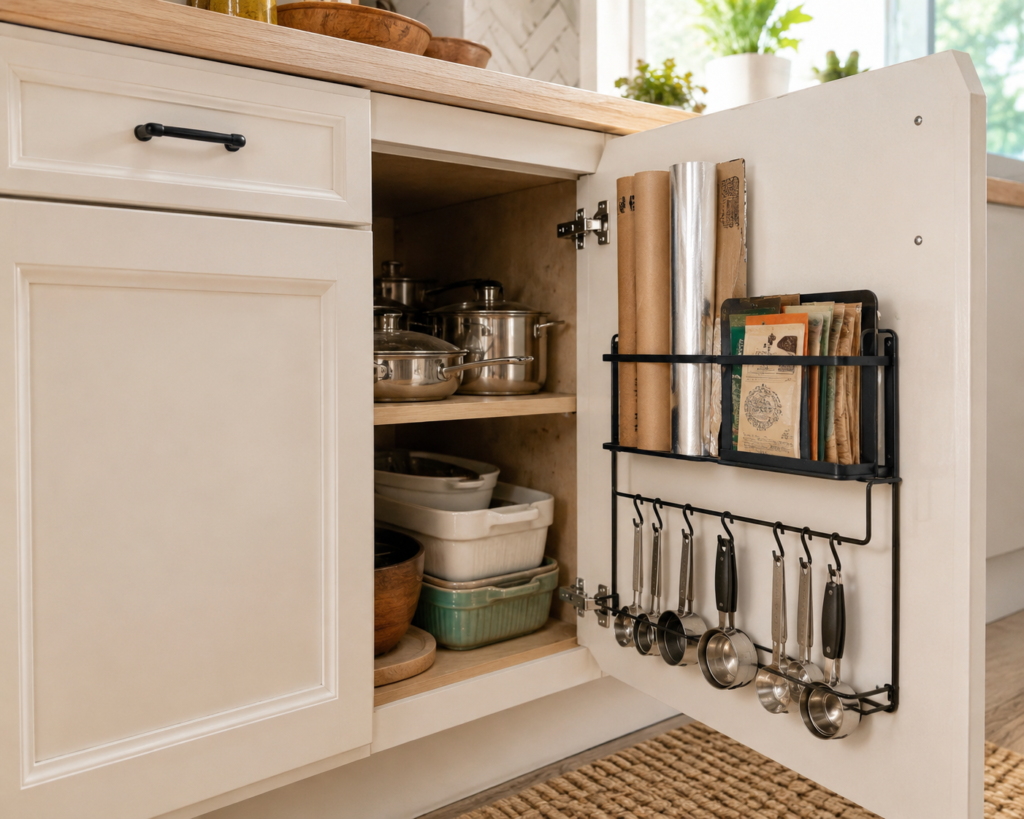 cabinet door storage