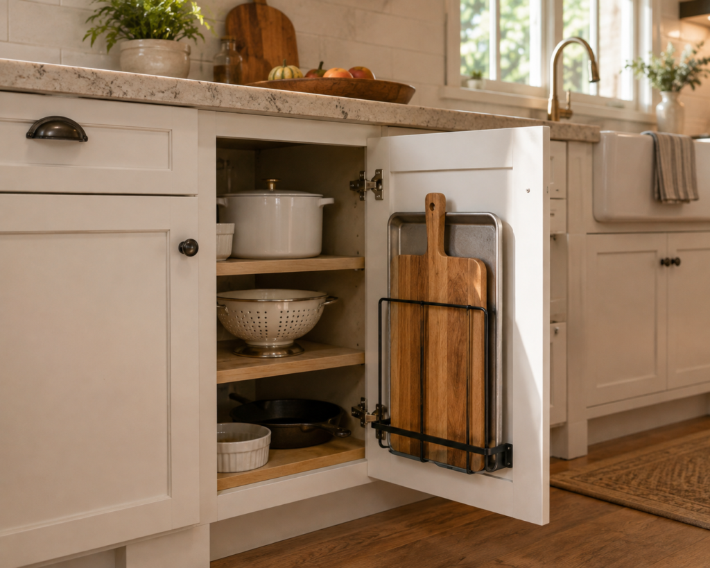 cabinet door storage