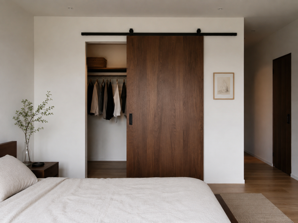 wood door for closet
