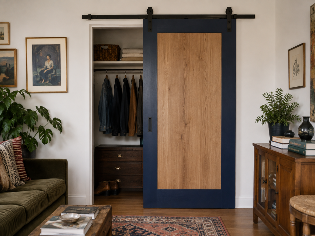 wood door for closet