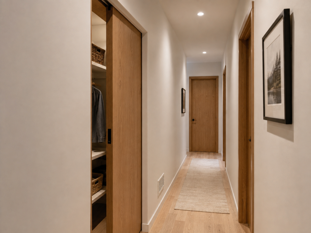 wood door for closet