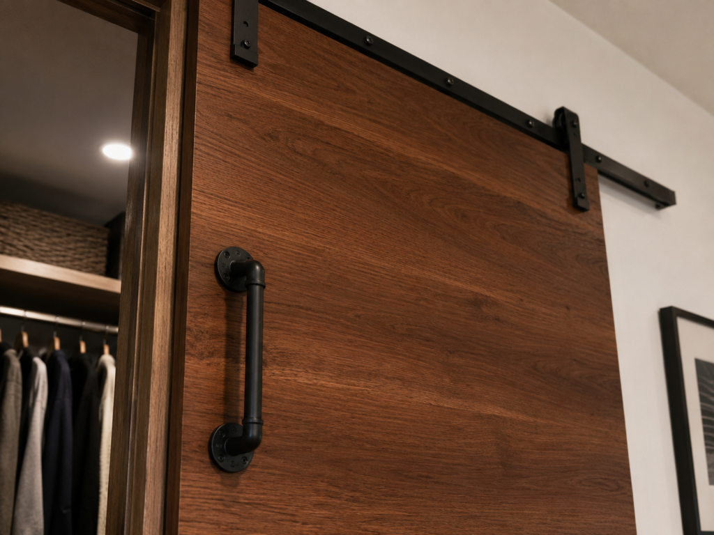 wood door for closet