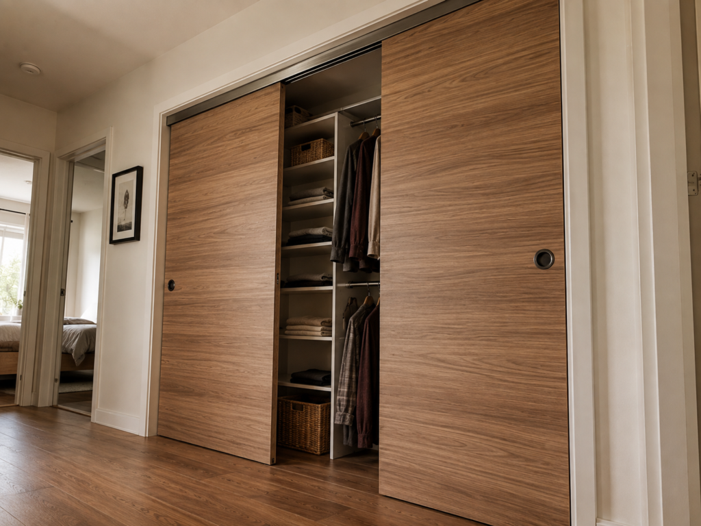 wood door for closet