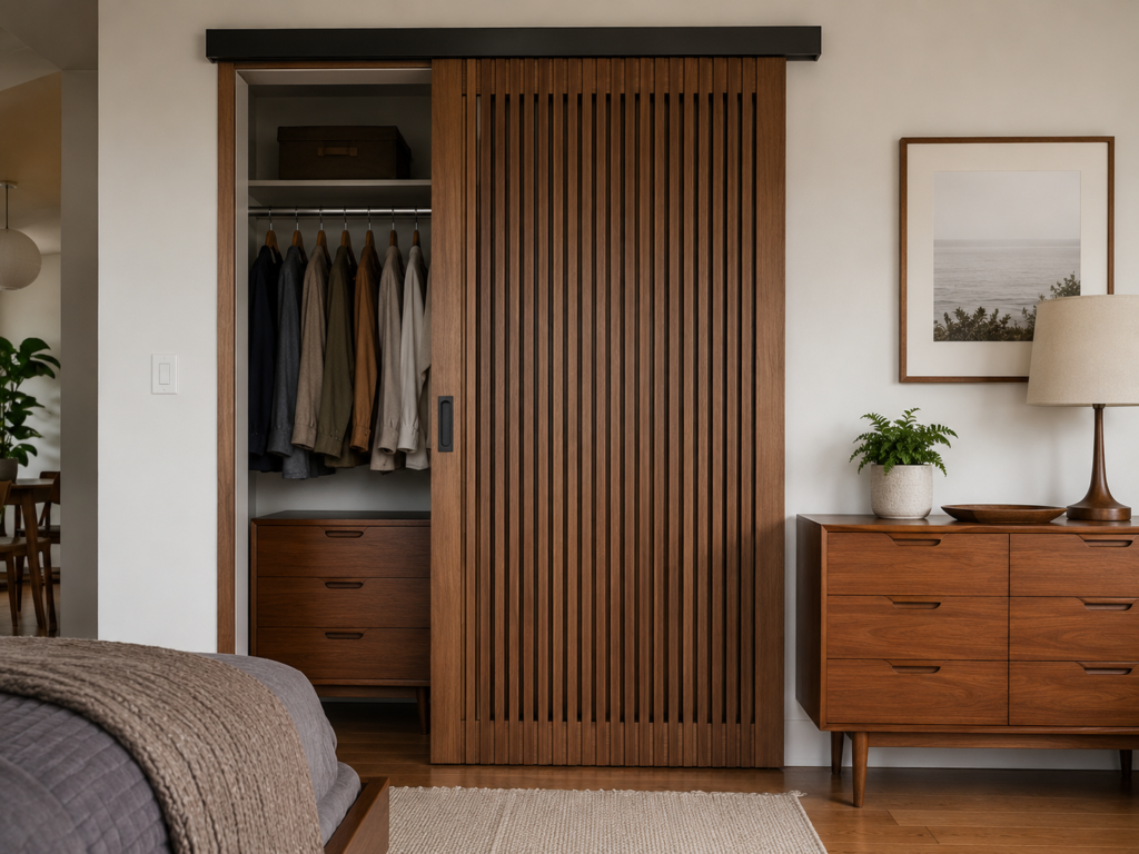 wood door for closet