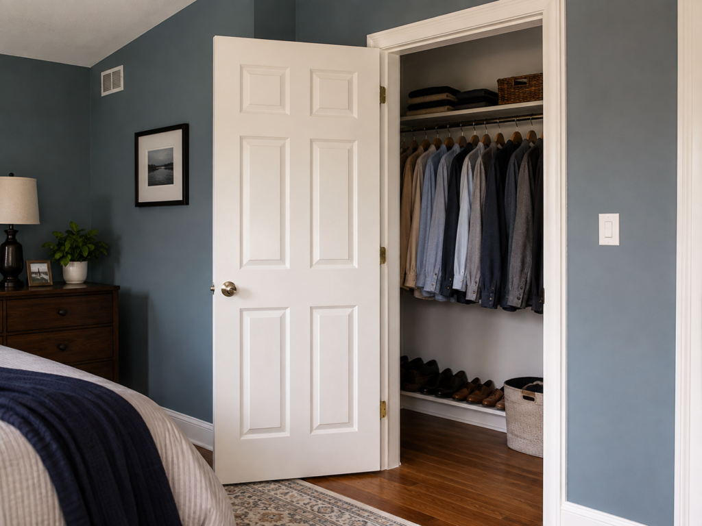 wood door for closet