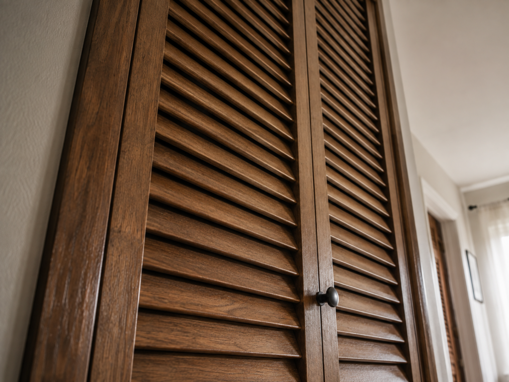 wood door for closet