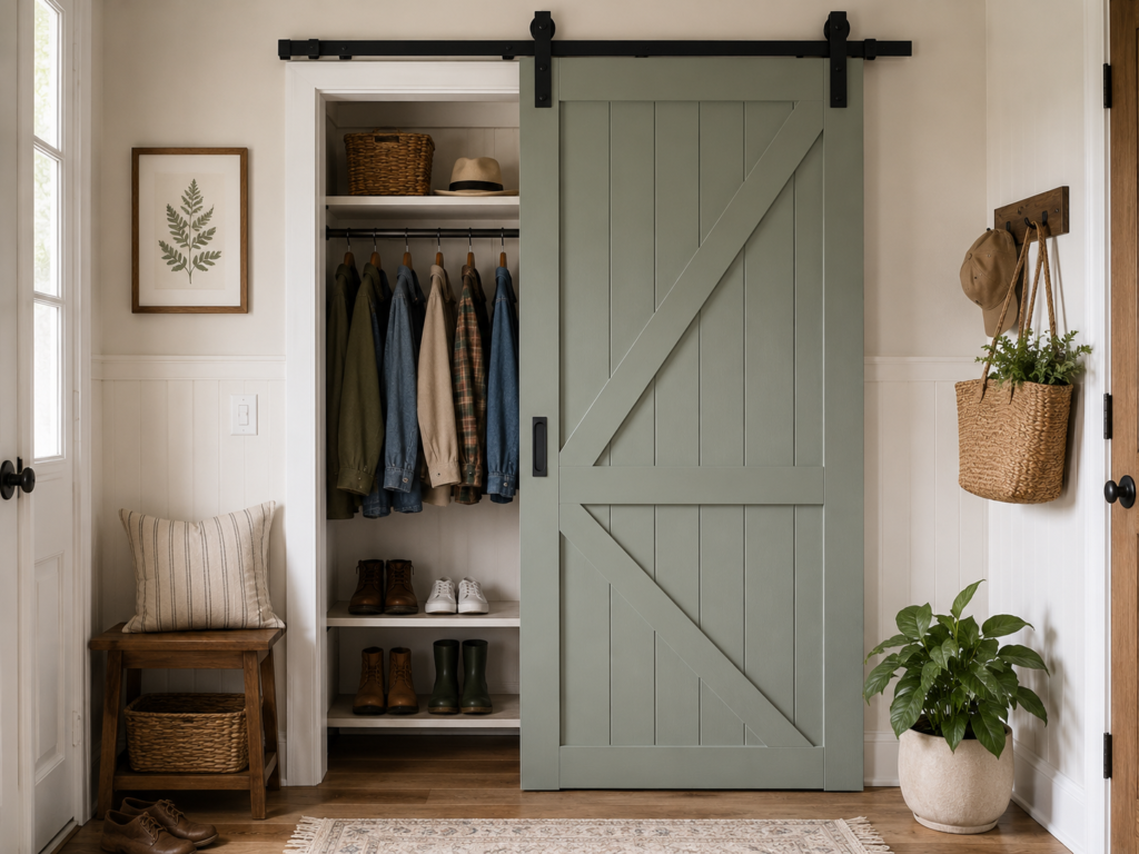 wood door for closet