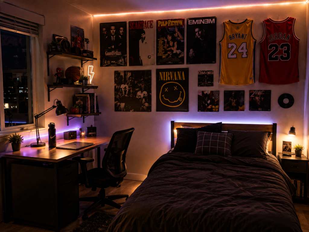 Dorm Room Decor for Guys Ideas