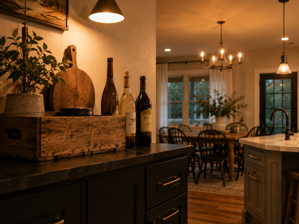 decorating ideas for above kitchen cabinets