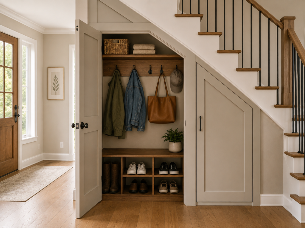 under stairs closet ideas