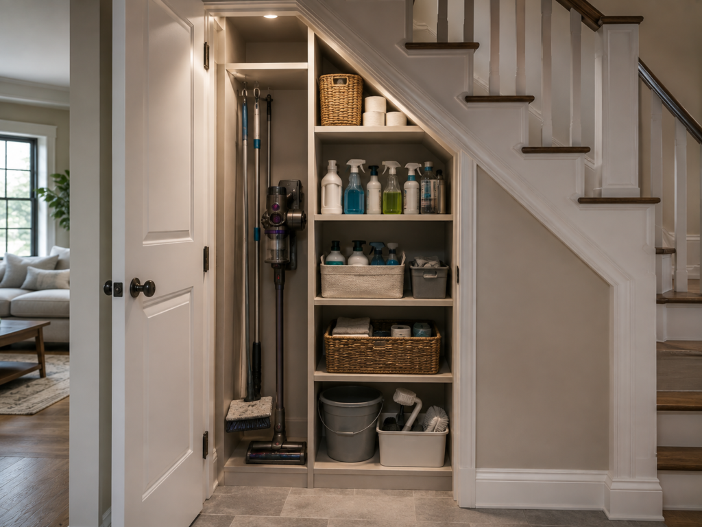under stairs closet ideas
