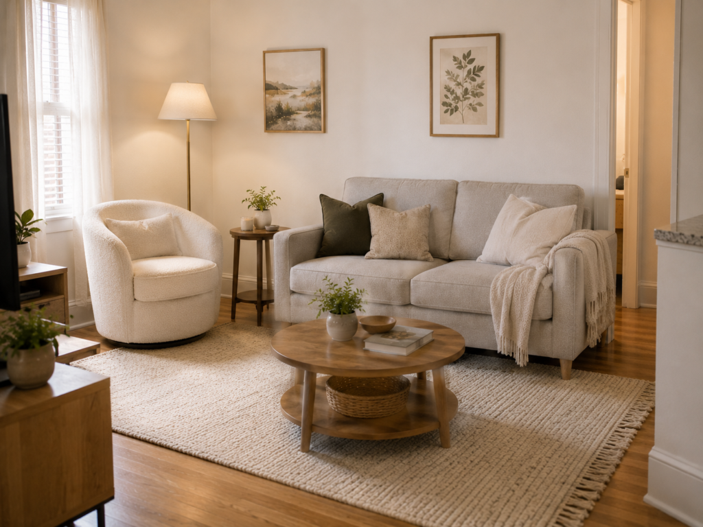 how to furnish a small apartment