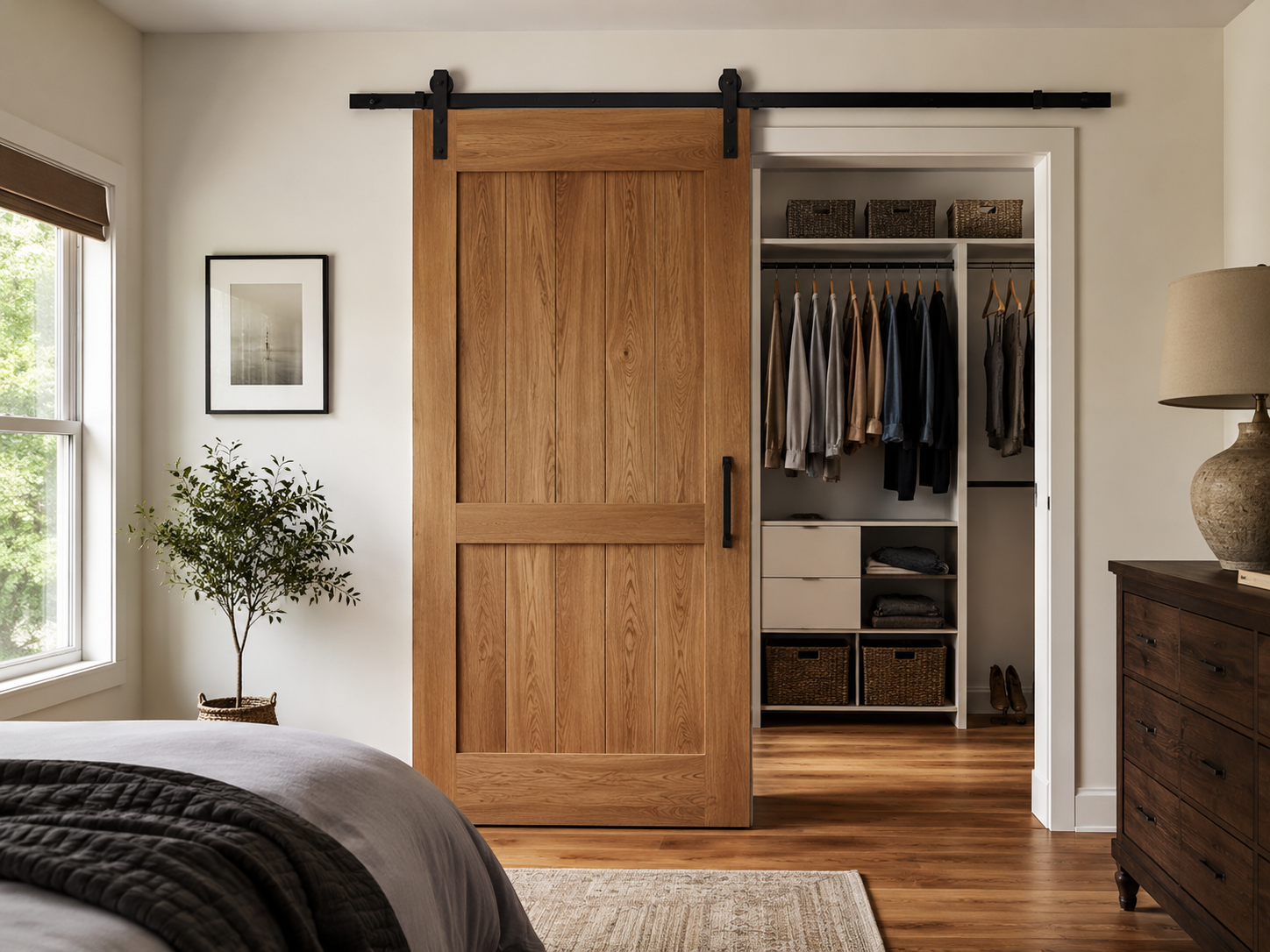 wood door for closet