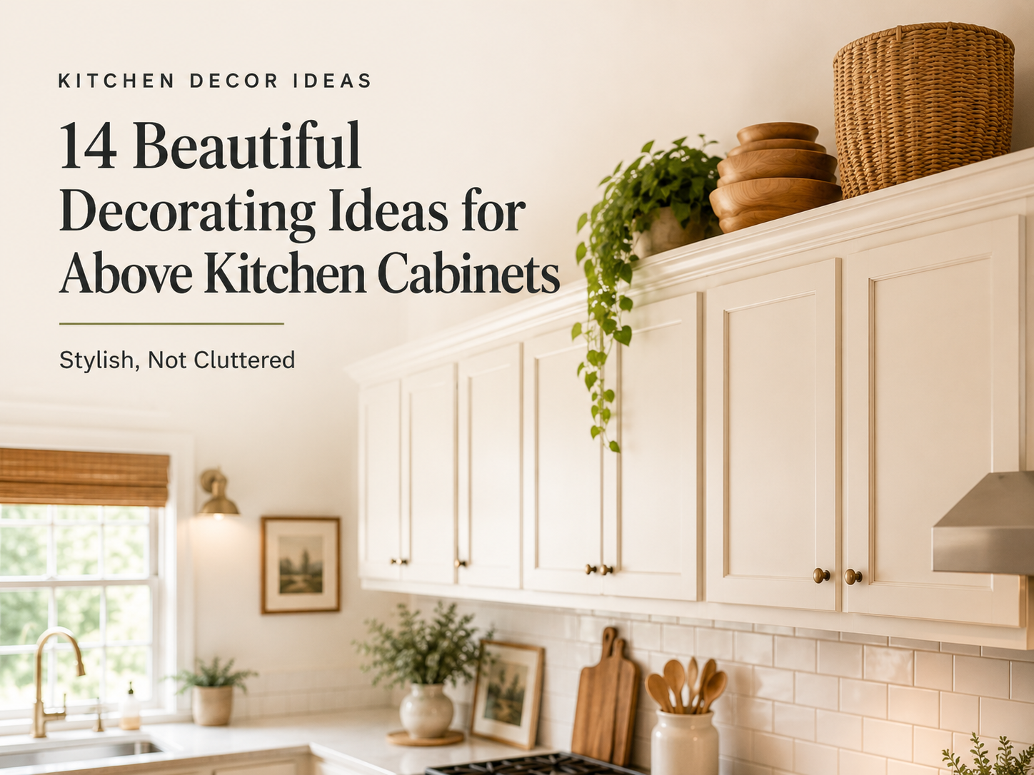 decorating ideas for above kitchen cabinets